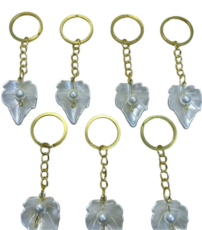 plastik incili yaprak anahtarlik hediyelik nisan nikah sunnet cinsiyet partisi dogum gunu softlina