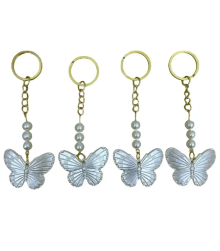 İnci Kelebek Plastik Anahtarlık